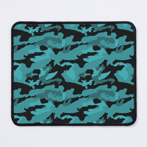 Item preview, Black And Turquoise Camo Pattern Seamless designed and sold by pattern-archive.