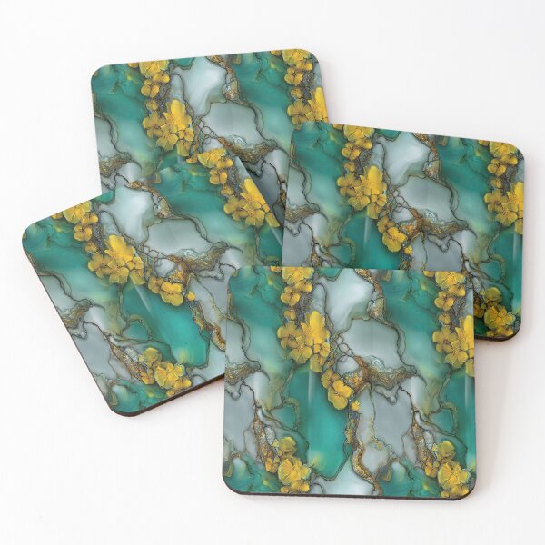 Item preview, Luxurious Green and Gold Marble Veins designed and sold by Piotrek0001.