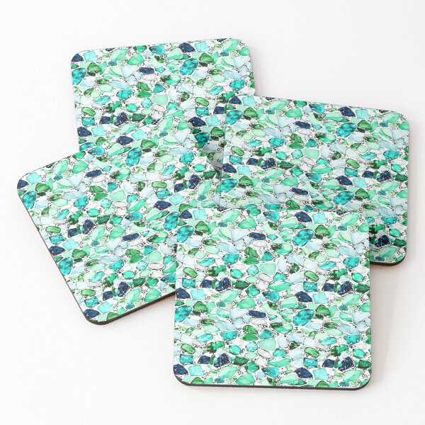 Item preview, Green and Turquoise Mosaic Gemstones designed and sold by Piotrek0001.