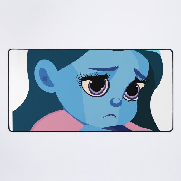 Item preview, Sad Blue Girl Sticker designed and sold by DesignbyAnnaM.