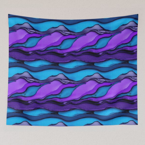 Item preview, Deep Purple and Blue Flowing Ribbon Texture designed and sold by Piotrek0001.