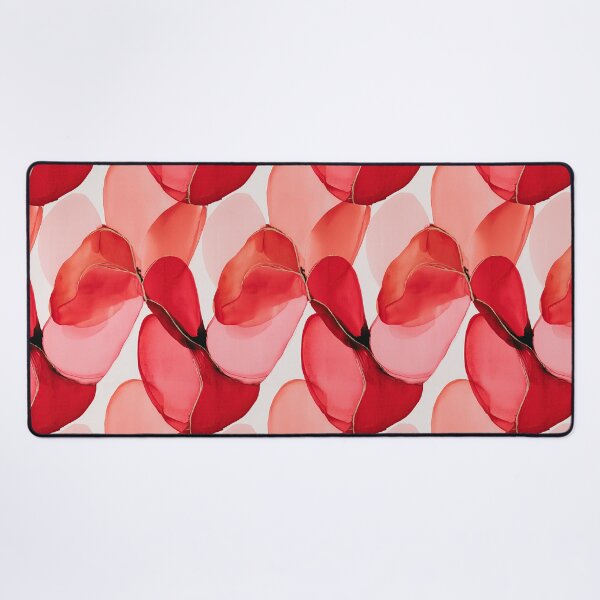 Item preview, Red and Pink Delicate Petal Shapes Art designed and sold by Piotrek0001.