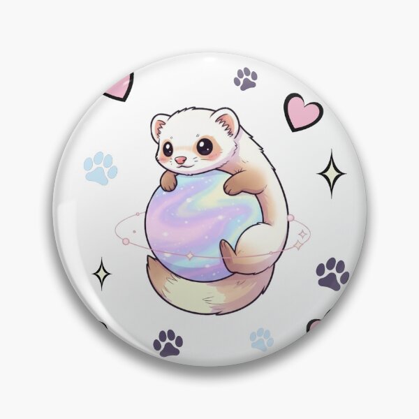 Item preview, Kawaii Cosmic Ferret in Space designed and sold by Laysa Kaline.
