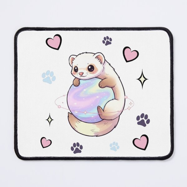 Item preview, Kawaii Cosmic Ferret in Space designed and sold by Laysa Kaline.