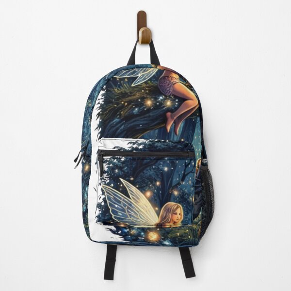 Item preview, Enchanted Forest Fairy and Elf – Magical Fantasy Moonlight Illustration designed and sold by OutofOfficeWear.
