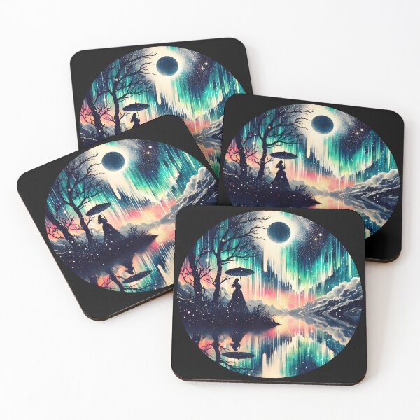 Item preview, Northern Lights and Woman, Ai Generated Art   designed and sold by ACC .