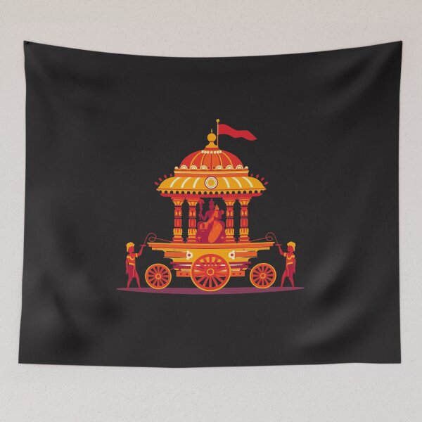 Item preview, Rath Yatra Chariot Festival Lord Jagannath Spiritual Art designed and sold by shemodas.