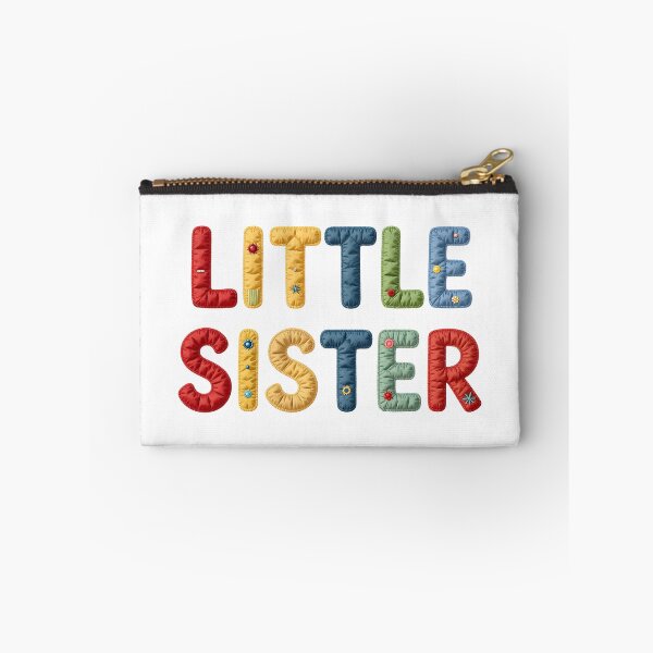 Item preview, LITTLE SISTER - IN COLORFUL FAUX LETTERING designed and sold by AlexOBrienArt.