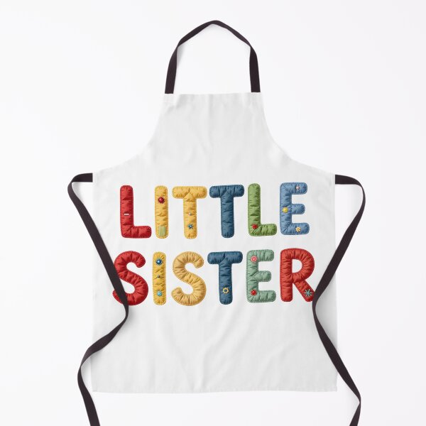 Item preview, LITTLE SISTER - IN COLORFUL FAUX LETTERING designed and sold by AlexOBrienArt.