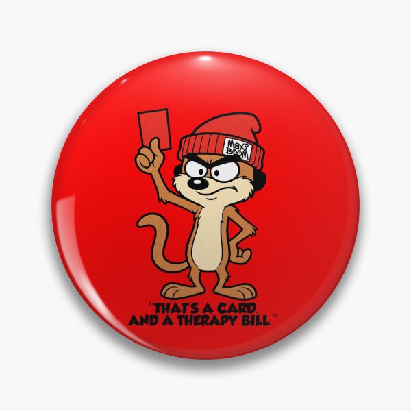 Item preview, Funny Sarcastic Meerkat - Red Card and Therapy Bill - MaXiBoOM Retro 90s designed and sold by mAXiBoOM.