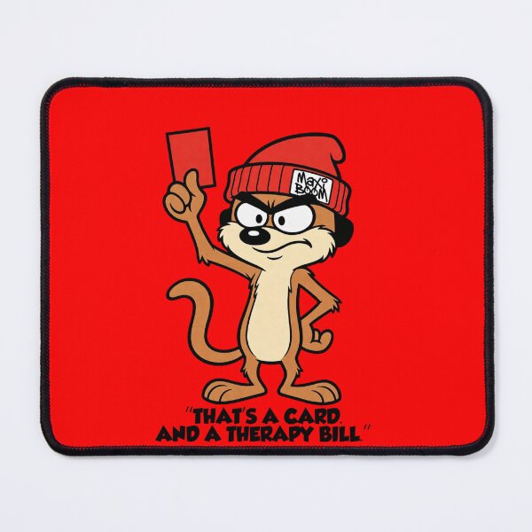 Item preview, Funny Sarcastic Meerkat - Red Card and Therapy Bill - MaXiBoOM Retro 90s designed and sold by mAXiBoOM.