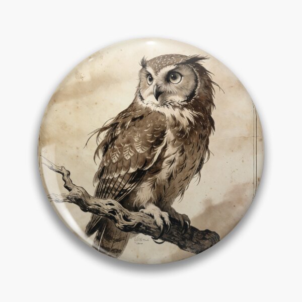 Item preview, Antique Eurasian Eagle-Owl Illustration designed and sold by Jeeklsdotcom.