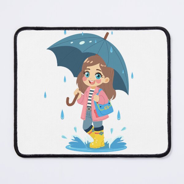 Item preview, Pegatina infantil de un lindo día lluvioso designed and sold by DesignbyAnnaM.