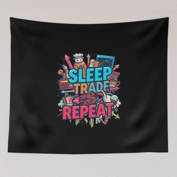 Item preview, Sleep Trade Repeat designed and sold by KapiPrint.