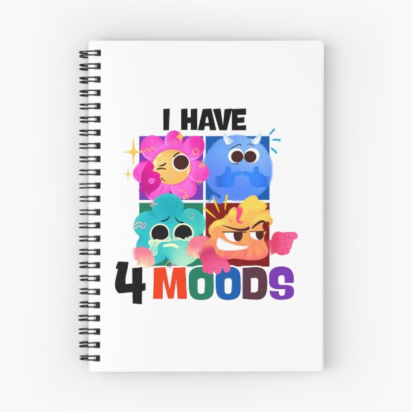 Item preview, I Have 4 Moods Funny Relatable Character Doodle designed and sold by ChathuStrokes.