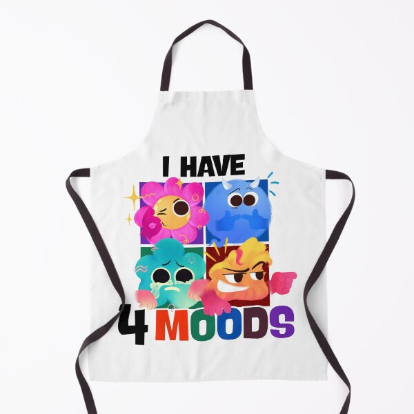Item preview, I Have 4 Moods Funny Relatable Character Doodle designed and sold by ChathuStrokes.