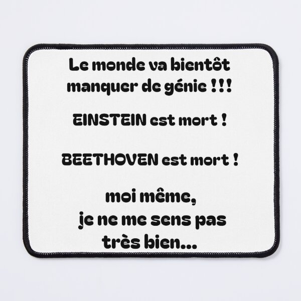 Item preview, The world will lack genius designed and sold by La pensée sauvage.