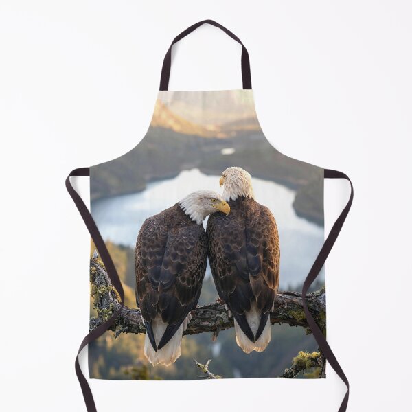Item preview, Pair of Bald Eagle Overlooking a Mountain Lake designed and sold by Maria Dryfhout.