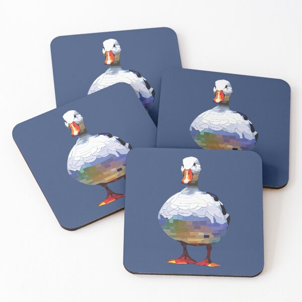 Item preview, mosaic white duck designed and sold by designmari.