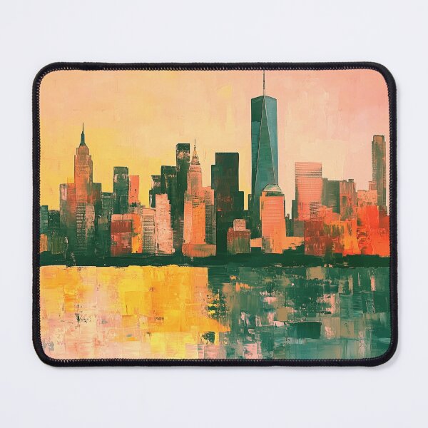 Item preview, NYC Skyline – Golden Ember Reflections designed and sold by SkylineVistas Designs.