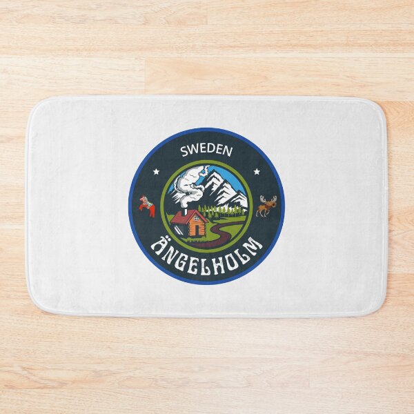 Item preview, Ängelholm Sweden Emblem | Scandinavian Travel Badge Design designed and sold by World Designs.