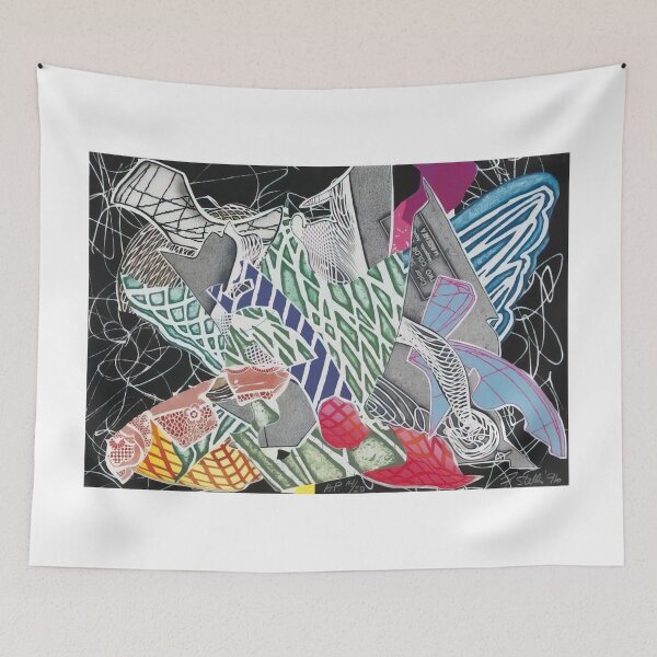 Item preview, hudson river valley  - Original Paintings by Frank Stella, Frank Stella Geometric Abstract Art designed and sold by OilArtLittle.