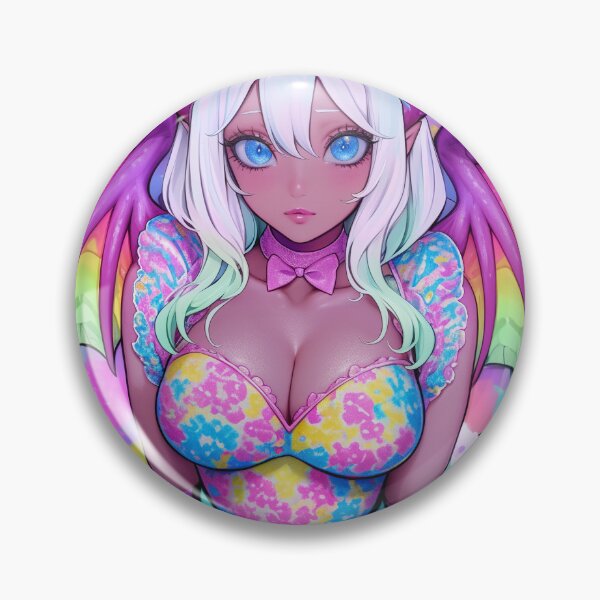 Item preview, Neon Pastel Goth Demon Girl designed and sold by bubblegoth.