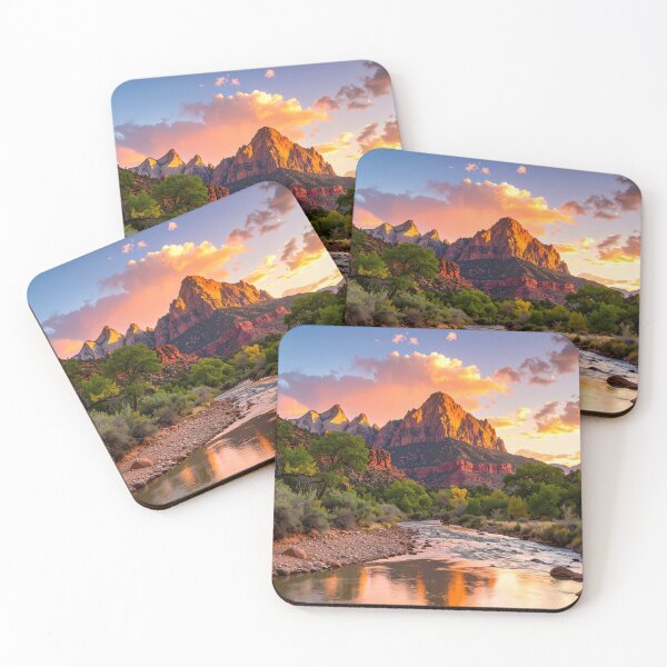 Item preview, The Watchman at Sunset – Zion National Park Fine Art Print, Utah Landscape Wall Art designed and sold by pod24.