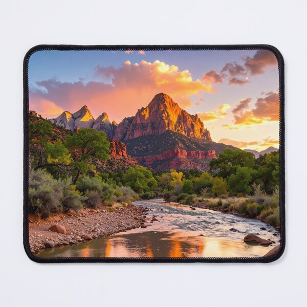 Item preview, The Watchman at Sunset – Zion National Park Fine Art Print, Utah Landscape Wall Art designed and sold by pod24.