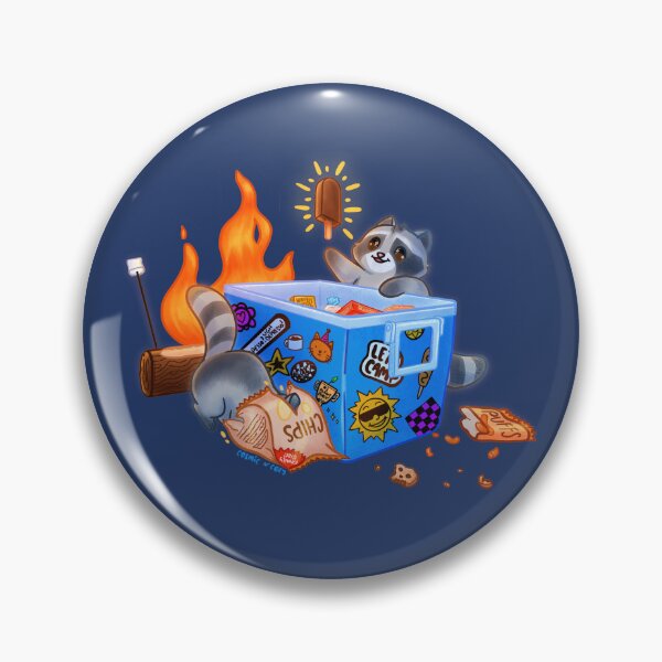 Item preview, Cute raccoons camping and finding a snack designed and sold by CosmicNCozy.