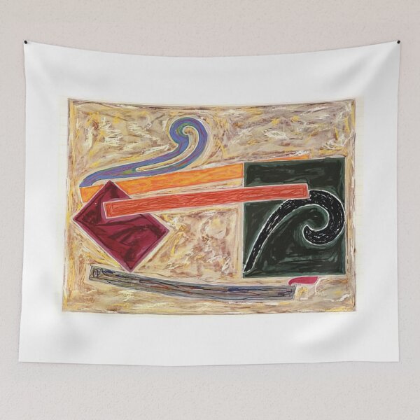 Item preview, inaccessible island rail  - Original Paintings by Frank Stella, Frank Stella Geometric Abstract Art designed and sold by OilArtLittle.