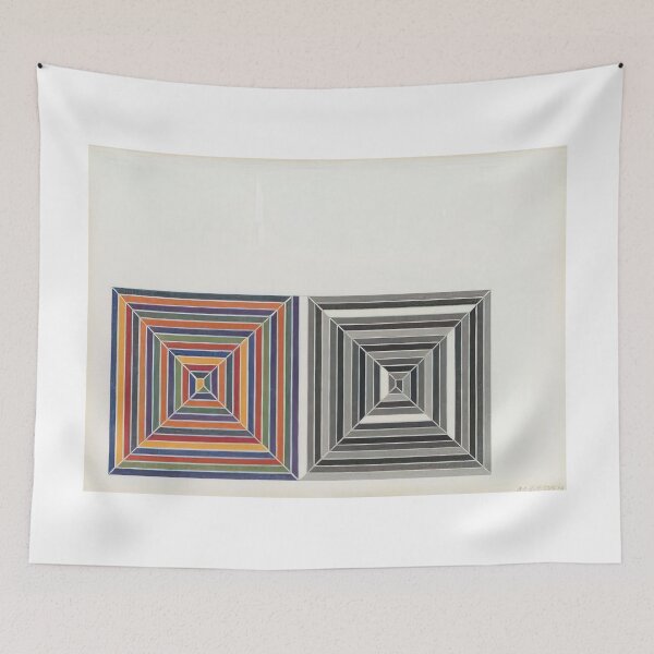 Item preview, jasper s dilemma  - Original Paintings by Frank Stella, Frank Stella Geometric Abstract Art designed and sold by OilArtLittle.