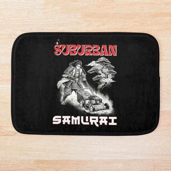 Item preview, Suburban Samurai - Funny Japanese Manga Style Lawn Mowing Art designed and sold by JB-designstudio.