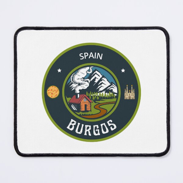 Item preview, Burgos Spain | Green Travel Emblem designed and sold by World Designs.