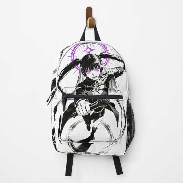 Item preview, kasane teto saint of sin vocal synth gothic engraving neon halo hot pink eyes electric purple halo dark fantasy designed and sold by DarkMedieval.