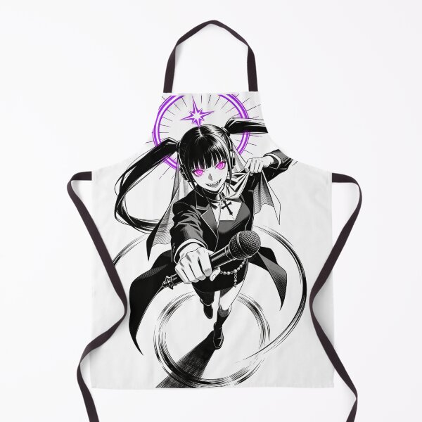 Item preview, kasane teto saint of sin vocal synth gothic engraving neon halo hot pink eyes electric purple halo dark fantasy designed and sold by DarkMedieval.