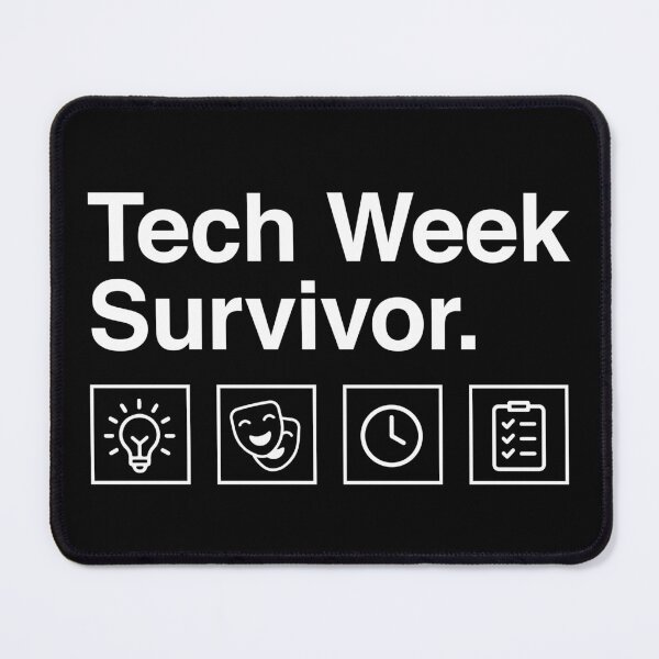 Item preview, Tech Week Survivor – Funny Theatre Kid Sticker designed and sold by Identity Club Co.
