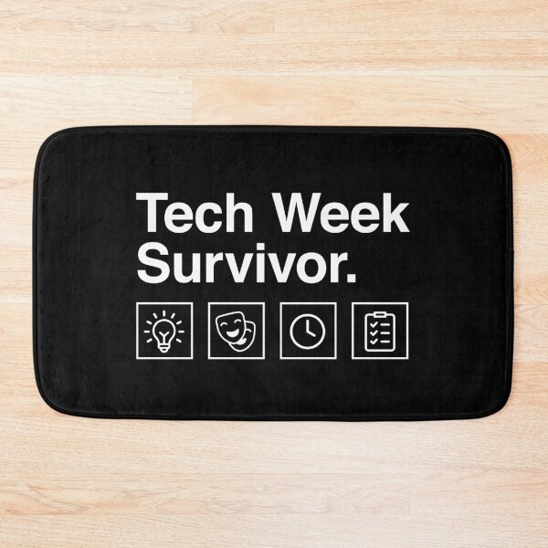 Item preview, Tech Week Survivor – Funny Theatre Kid Sticker designed and sold by Identity Club Co.