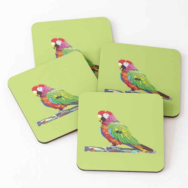 Item preview, tropical parrot mosaic designed and sold by designmari.