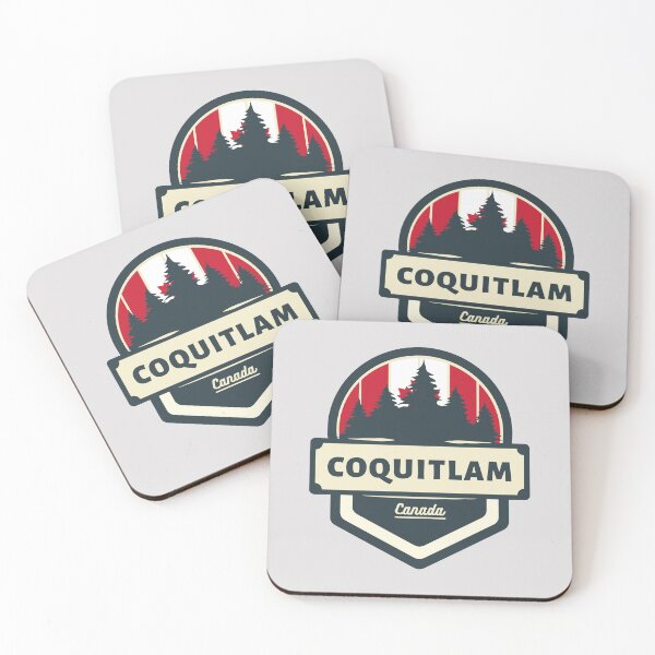Item preview, Coquitlam Canada | Retro Vintage Travel Badge designed and sold by World Designs.