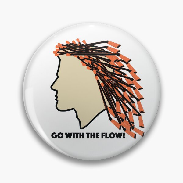 Item preview, Go with the Flow! - In Philadelphia Flyer colors. designed and sold by Hattrixz.