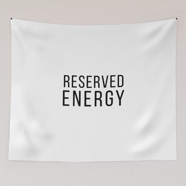 Item preview, Reserved Energy – Minimalist Calm Confidence Typography | Quiet Rizz Club designed and sold by VinciLab.