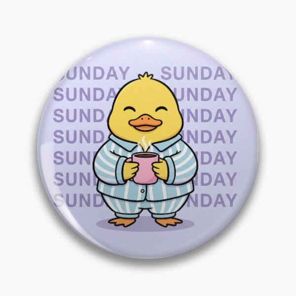 Item preview, Cozy Sunday Duck- Sleepy Pyjama Duck with Coffee Meme designed and sold by EnlightArt.