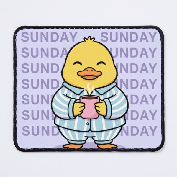 Item preview, Cozy Sunday Duck- Sleepy Pyjama Duck with Coffee Meme designed and sold by EnlightArt.