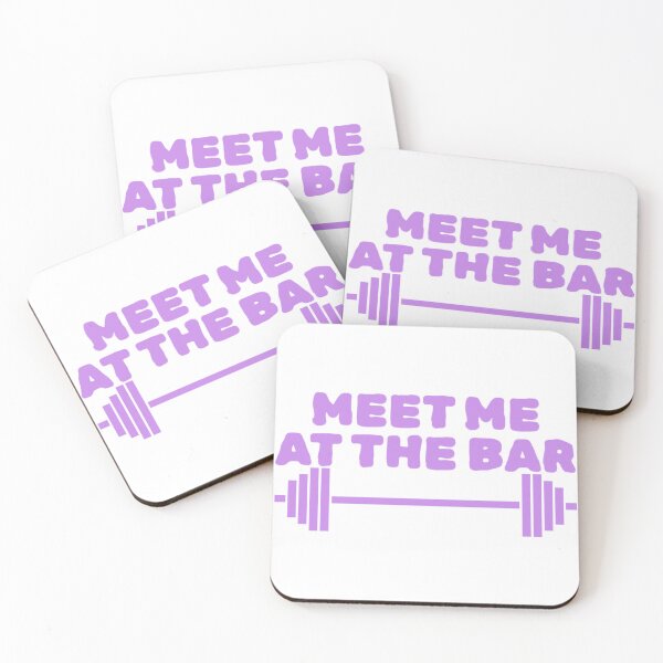 Item preview, Meet Me At The Bar Barbell Joke designed and sold by Studio Sonder.