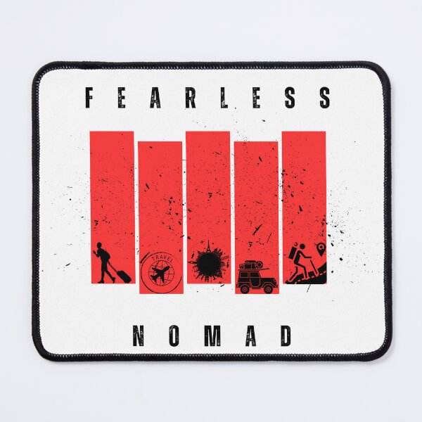 Item preview, Fearless nomad- Solo Traveler Aesthetic- Red & Black designed and sold by CKM-style.