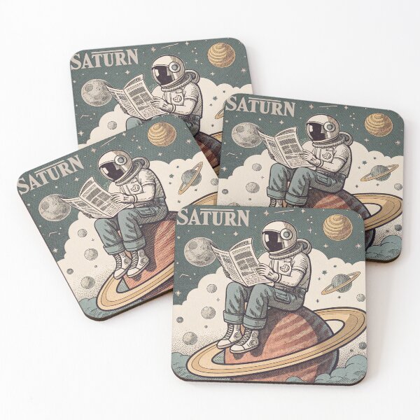 Item preview, Bored Astronaut Reading Newspaper on Saturn designed and sold by LordOfWear.