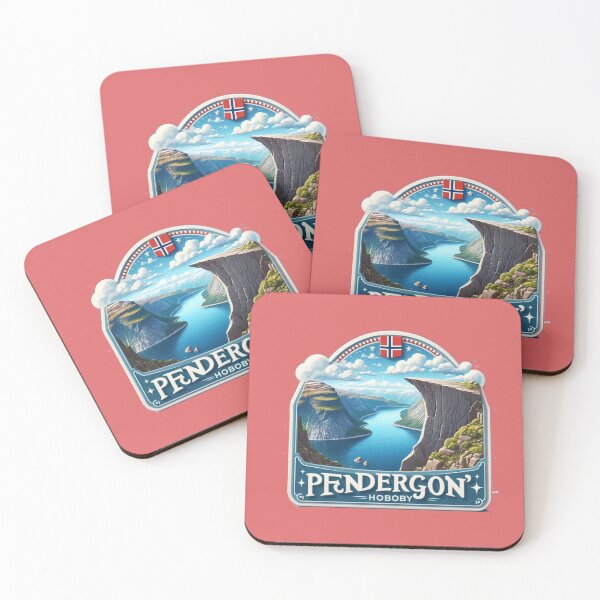 Item preview, Trolltunga Sky Cliff – Cute 3D Pendragon Hobby Style Label with Norway Flag  designed and sold by PaintMeWorld.