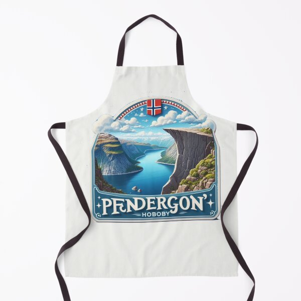 Item preview, Trolltunga Sky Cliff – Cute 3D Pendragon Hobby Style Label with Norway Flag designed and sold by PaintMeWorld.