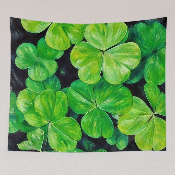 Item preview, Green Shamrocks designed and sold by tomorrowsart.